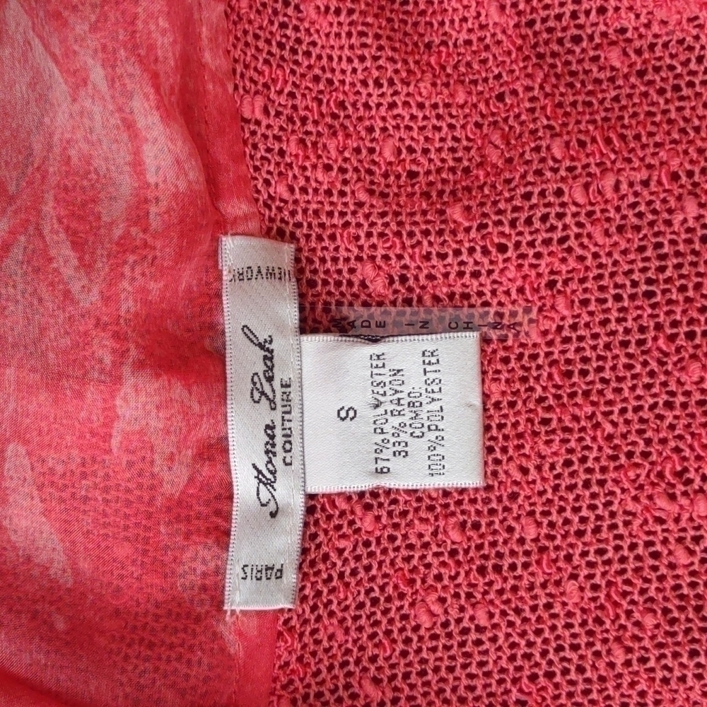 𝅺mona Leah Couture Open Front Jacket Size S - Picture 6 of 7